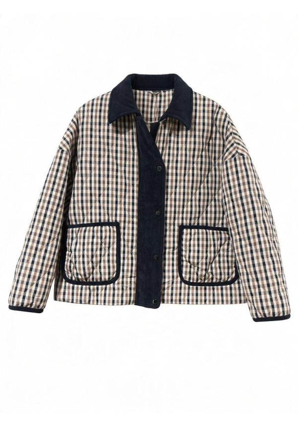 CHAQUETA CUADROS  ACOLCHADA