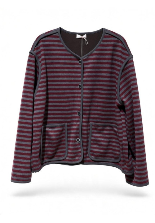CHAQUETA RAYAS S/ CUELLO