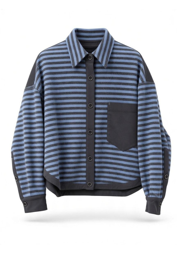CHAQUETA RAYAS C/ CUELLO